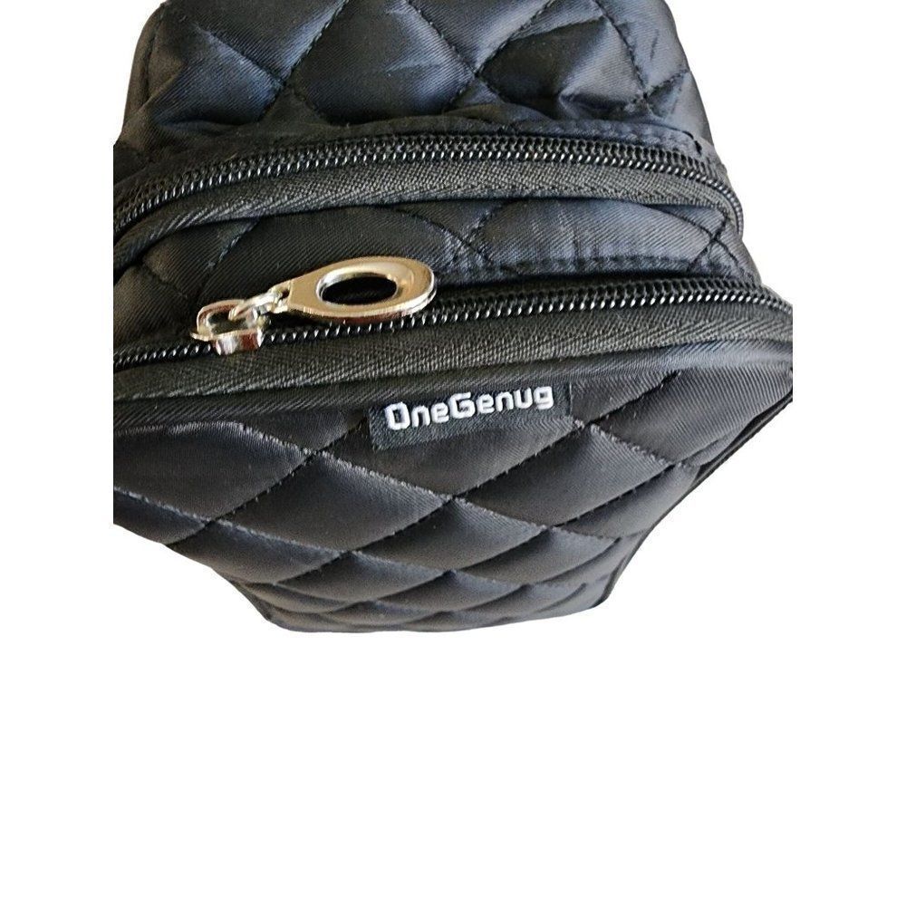 Black Quilted OneGenug Cosmetic Bag - NWOT - Picture 3 of 13